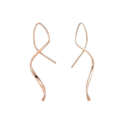 Vielring - Spiral-Einfädler Ohrringe - 925 Silber - Roségold