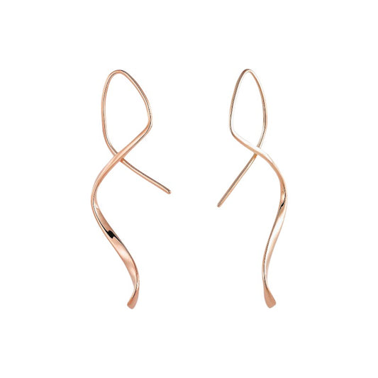 Spiral-Einfädler Ohrringe - 925 Silber