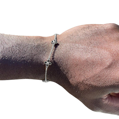 Kleeblatt Armband - 925 Silber