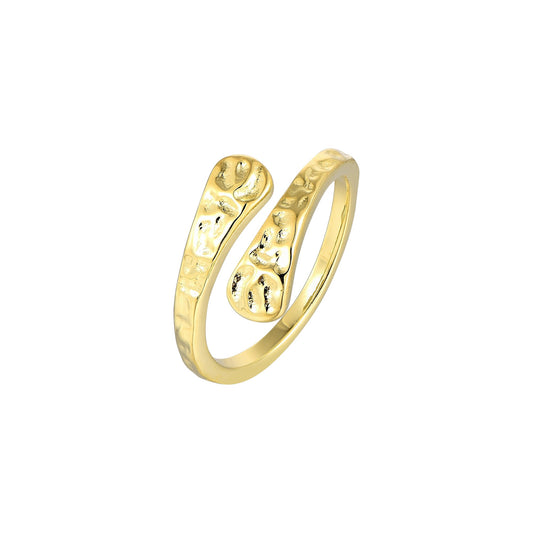 Umarmender Form Ring - 925 Silber