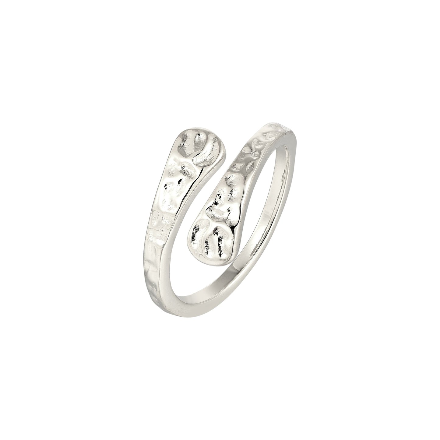 Umarmender Form Ring - 925 Silber