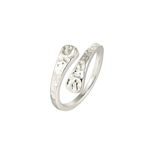 Umarmender Form Ring - 925 Silber
