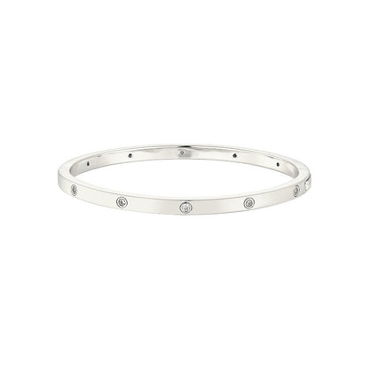 Liebes Zirkonia Armreifen - 925 Silber