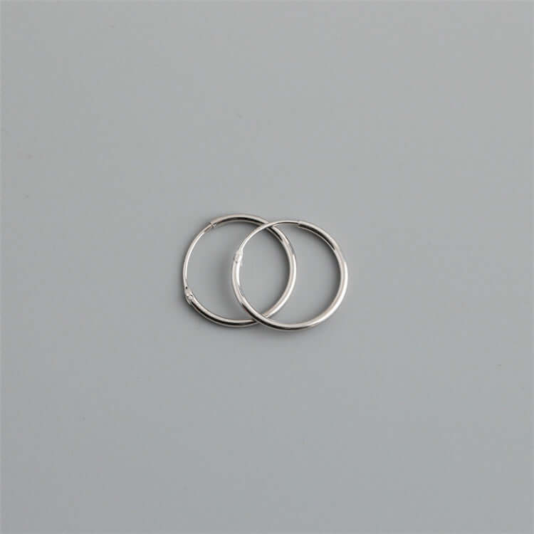 2er Set Creolen Edelstahl - Mondsichel Ohrringe In Silber Oder Gold